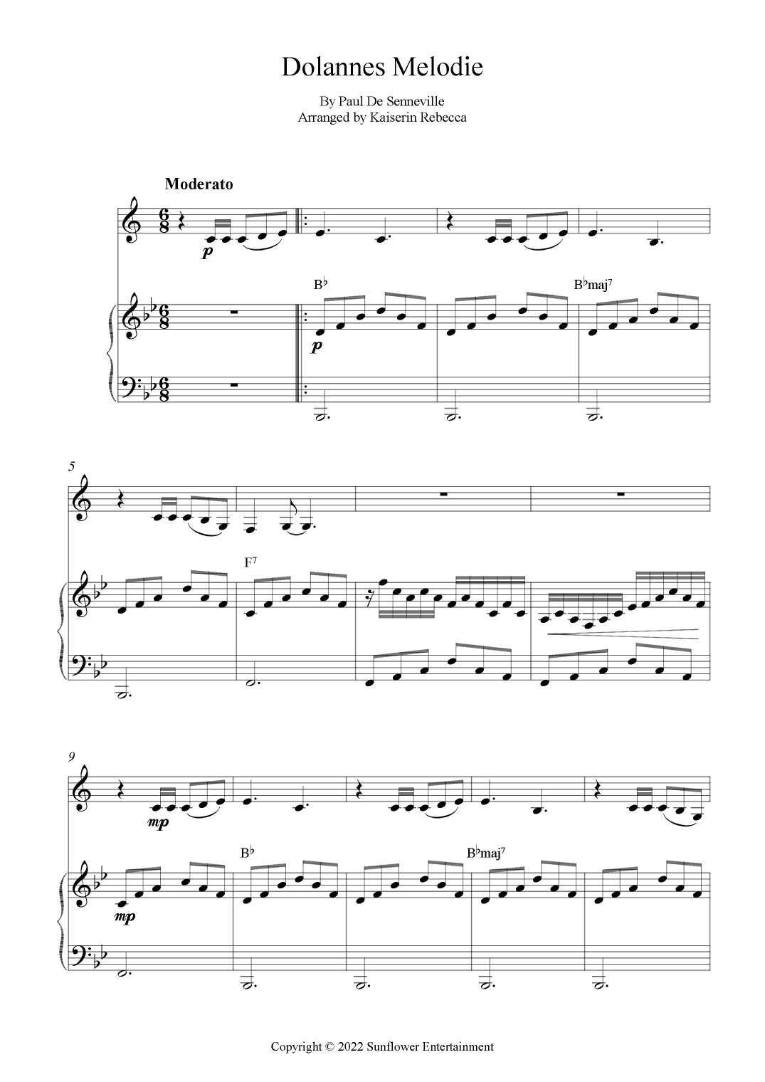 Dolannes Melodie (arr. Kaiserin Rebecca)
