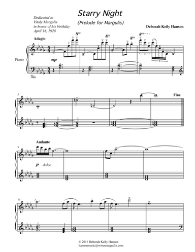 Starry Night (Prelude for Margulis)