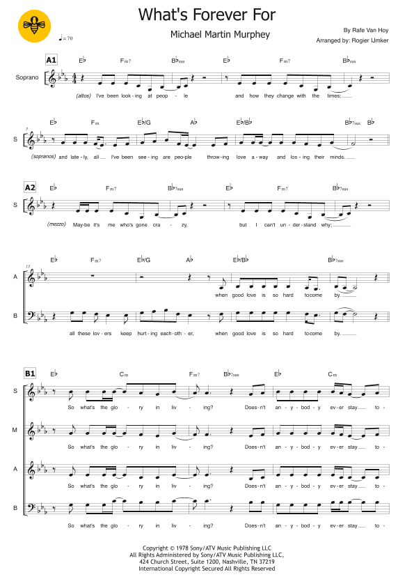 What's Forever For (arr. Rogier Ijmker)