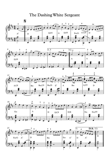 The Dashing White Sergeant - For Accordion (arr. Martin Hay)