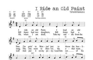 I Ride an Old Paint (arr. M. Ryan Taylor)