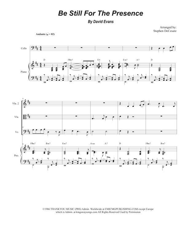 Be Still For The Presence (arr. Stephen DeCesare)