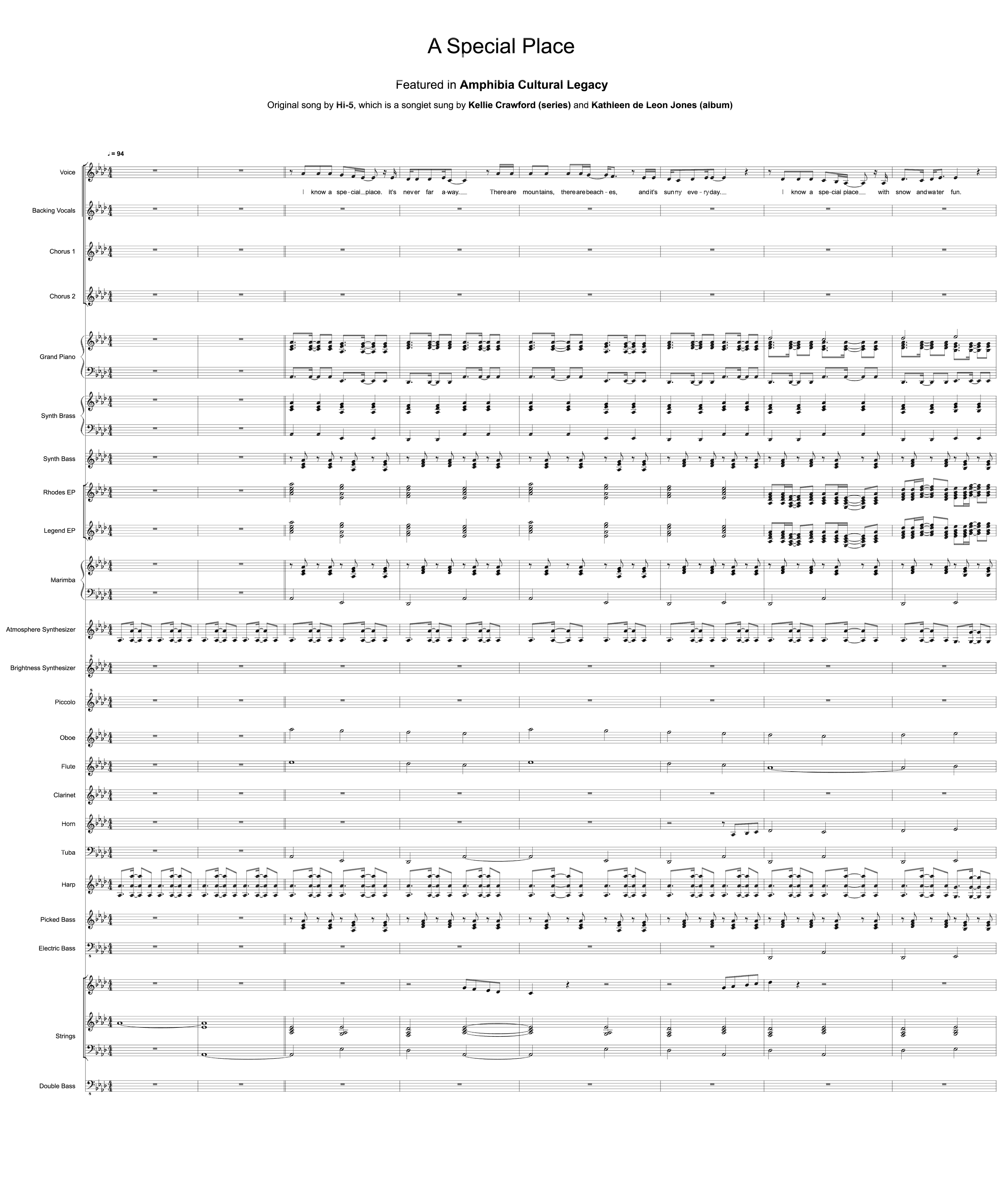 A Special Place (arr. Amphibia Cultural Legacy)