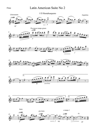 Latin American Suite No. 2 (arr. Michael James REGAN)