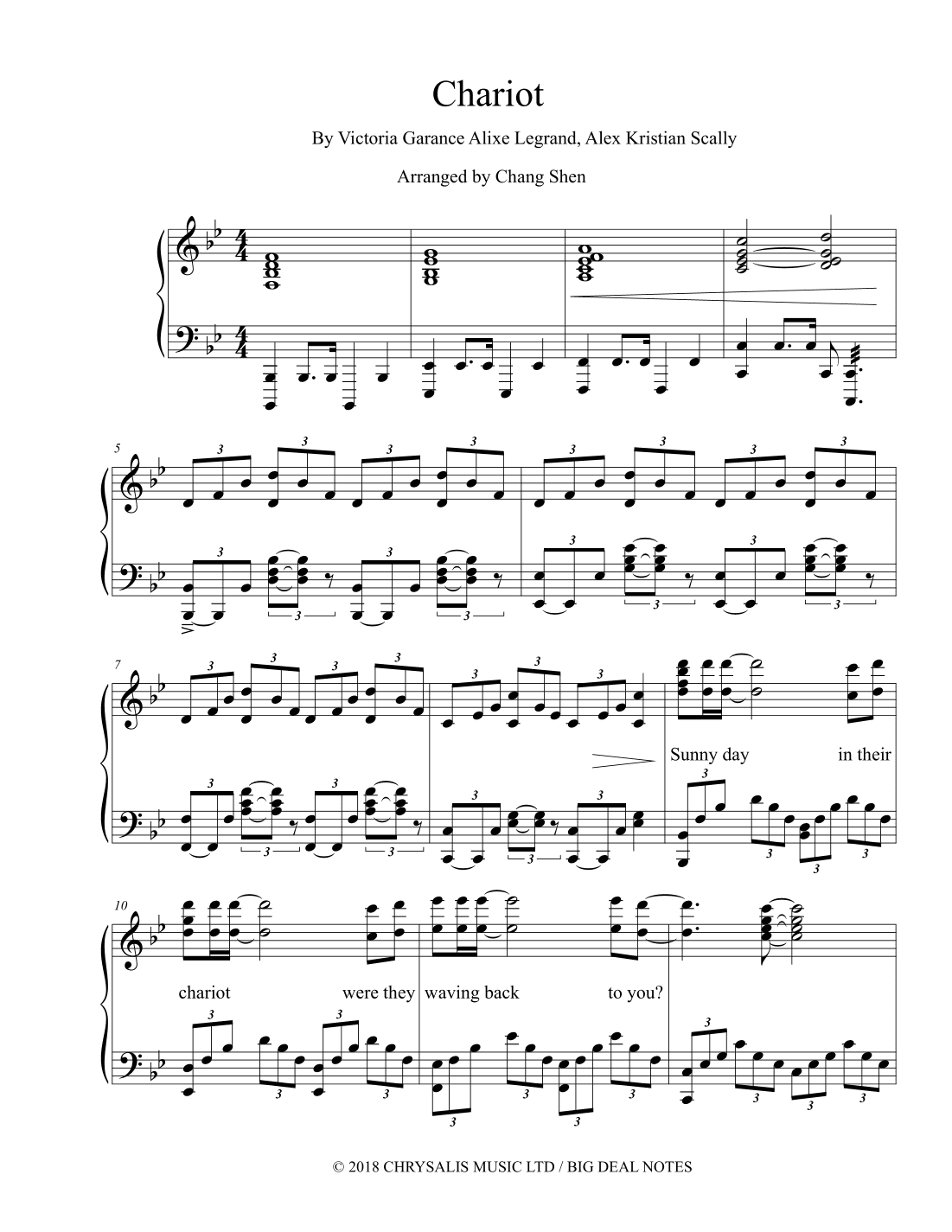 Chariot (arr. Chang Shen)