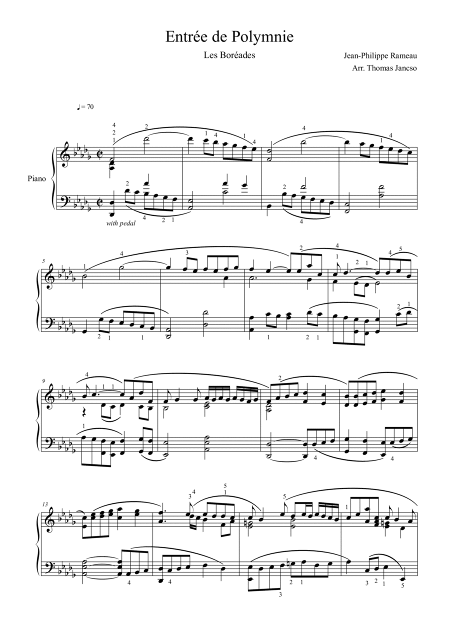 Entrée de Polymnie (arr. Thomas Jancso)