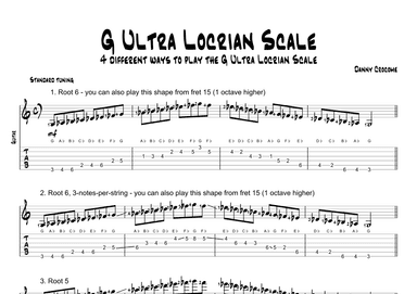 G Ultra Locrian Scale (4 Ways to Play)