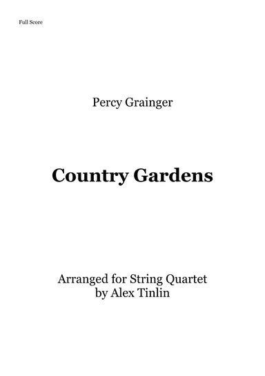 Country Gardens (arr. Alex Tinlin)