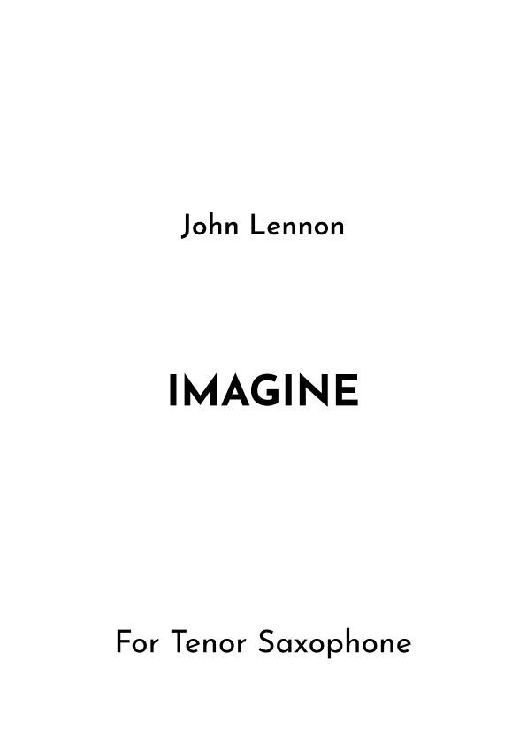 Imagine (arr. Jireh J.)