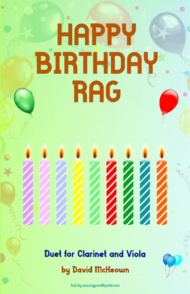 Happy Birthday Rag, for Clarinet and Viola Duet (arr. David McKeown)