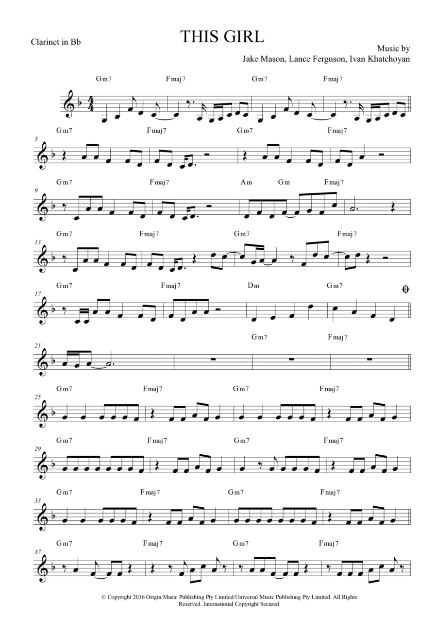 This Girl (arr. Anderson Quevedo)