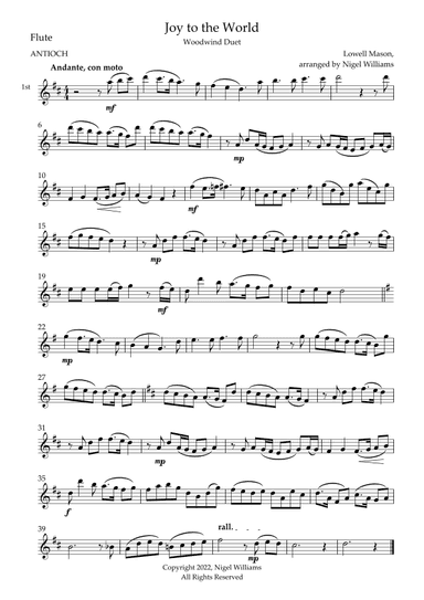 Joy to the World (arr. Nigel Williams)