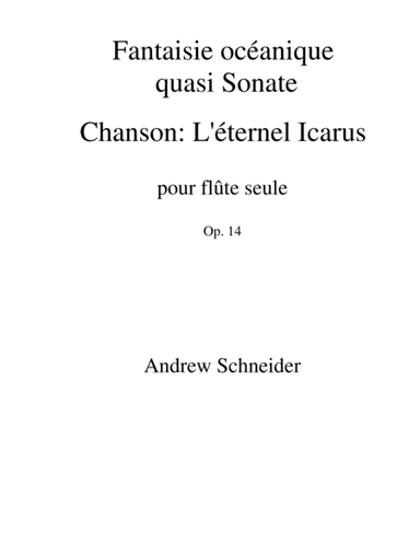 Fantaisie Océanique, Op. 14