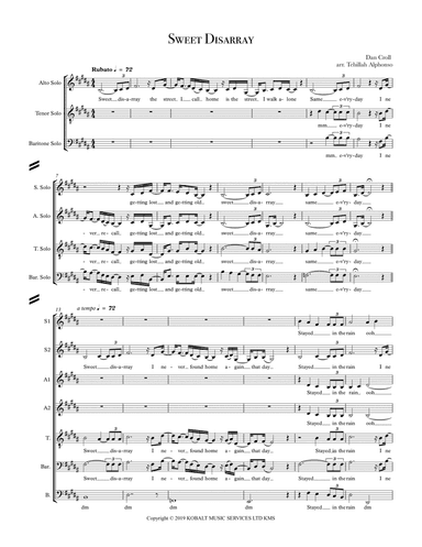 Sweet Disarray (arr. Tehillah Alphonso)