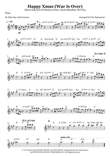 Happy Xmas (war Is Over) (arr. P.H. Damasceno)