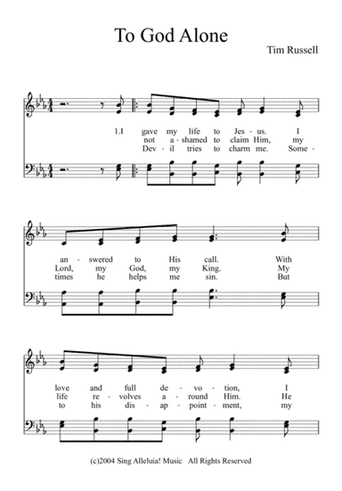 To God Alone