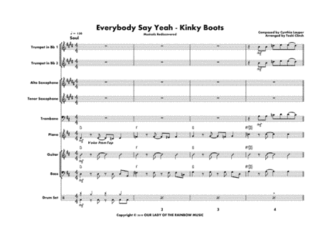 Everybody Say Yeah (arr. Toshi Clinch)