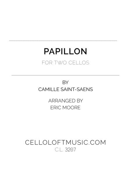 Papillon for Two Cellos (arr. Eric Moore)