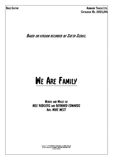 We Are Family (arr. Mike West)