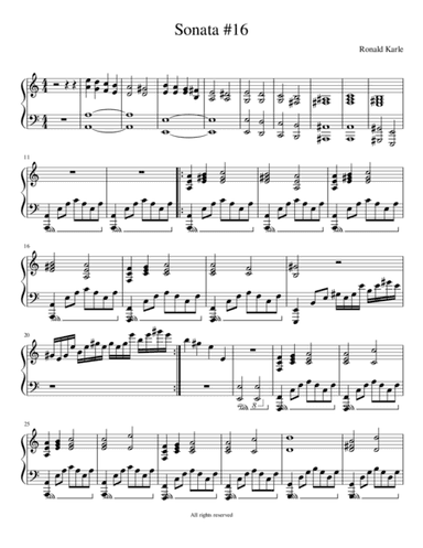 Sonata #16 by Ronald J. Karle