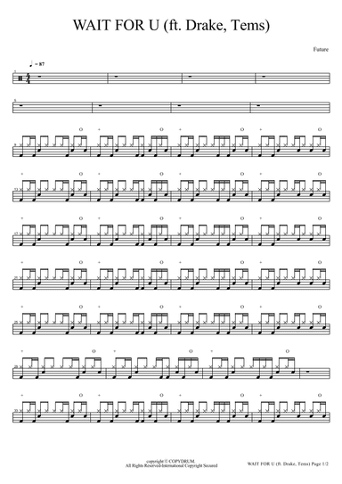 Wait For U (arr. COPYDRUM)