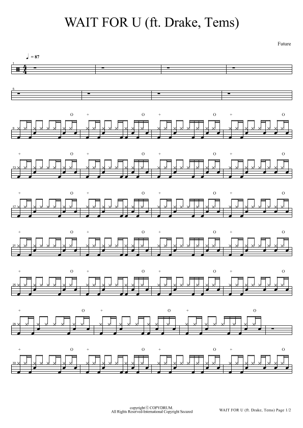 Wait For U (arr. COPYDRUM)