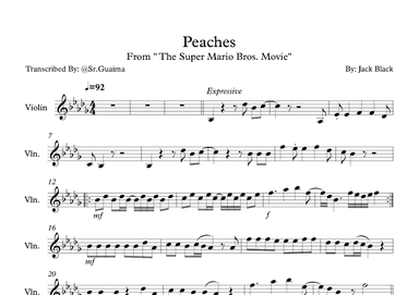 Peaches (arr. Sr. Guaima)