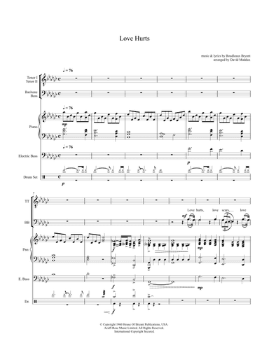 Love Hurts (arr. David Maddux)