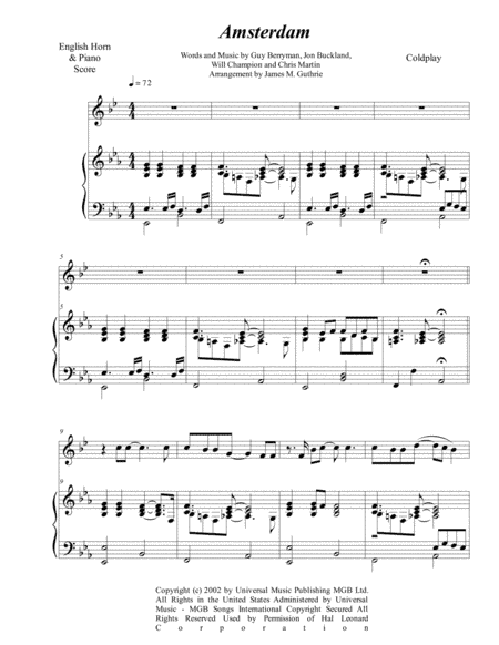 Amsterdam (arr. James M. Guthrie)