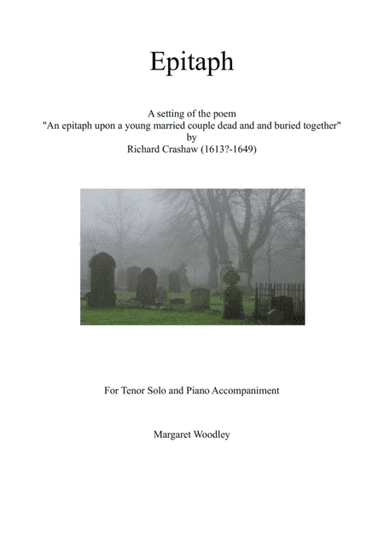 Epitaph - for tenor solo and piano