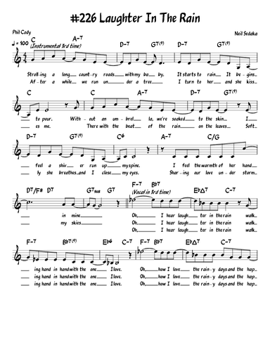 Laughter In The Rain (arr. John Fries)