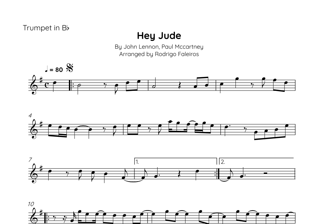 Hey Jude (arr. Rodrigo Faleiros)