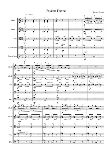 Psycho (theme) (arr. Pam Moutoussi)