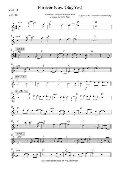 Forever Now (say Yes) (arr. Carla Zago)