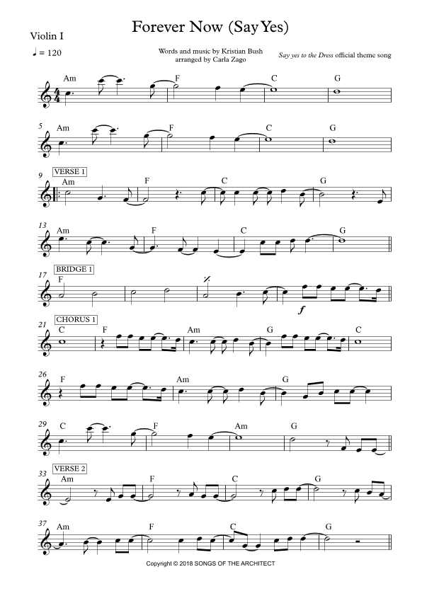 Forever Now (say Yes) (arr. Carla Zago)