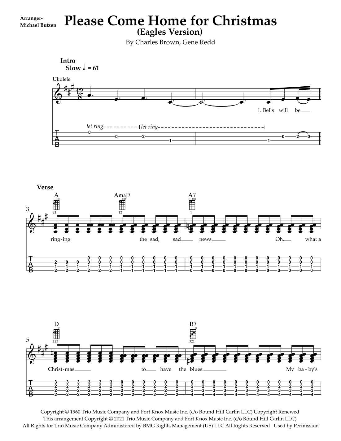 Please Come Home For Christmas (arr. Michael Butzen)
