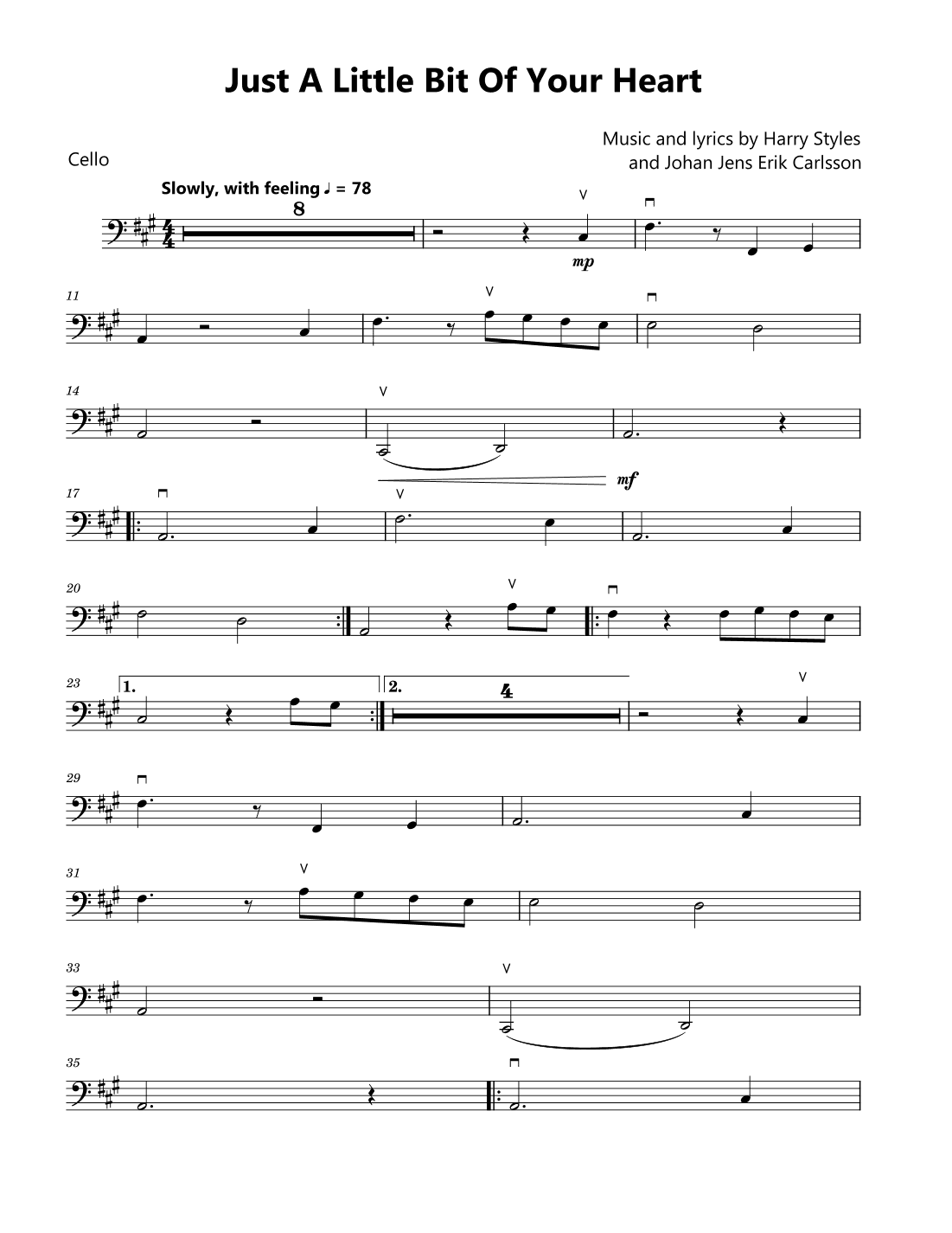 Just A Little Bit Of Your Heart (arr. David Lartey)