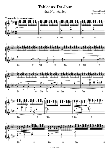 Tableaux Du Jour : I.Nuit étoilée