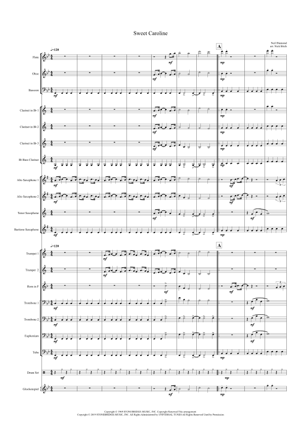 Sweet Caroline (arr. Nick Birch)