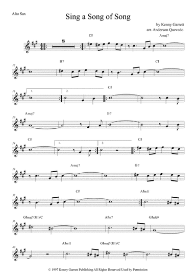 Sing A Song Of Song (arr. Anderson Quevedo)