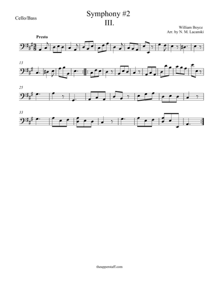 Symphony #2 Third Movement (arr. Nick Lacanski)