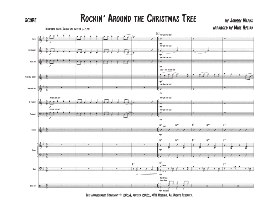 Rockin' Around The Christmas Tree (arr. Mike Hyziak)