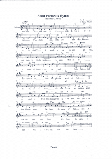 Saint Patrick's New Song ; for Assembly / congregation.