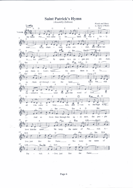 Saint Patrick's New Song ; for Assembly / congregation.