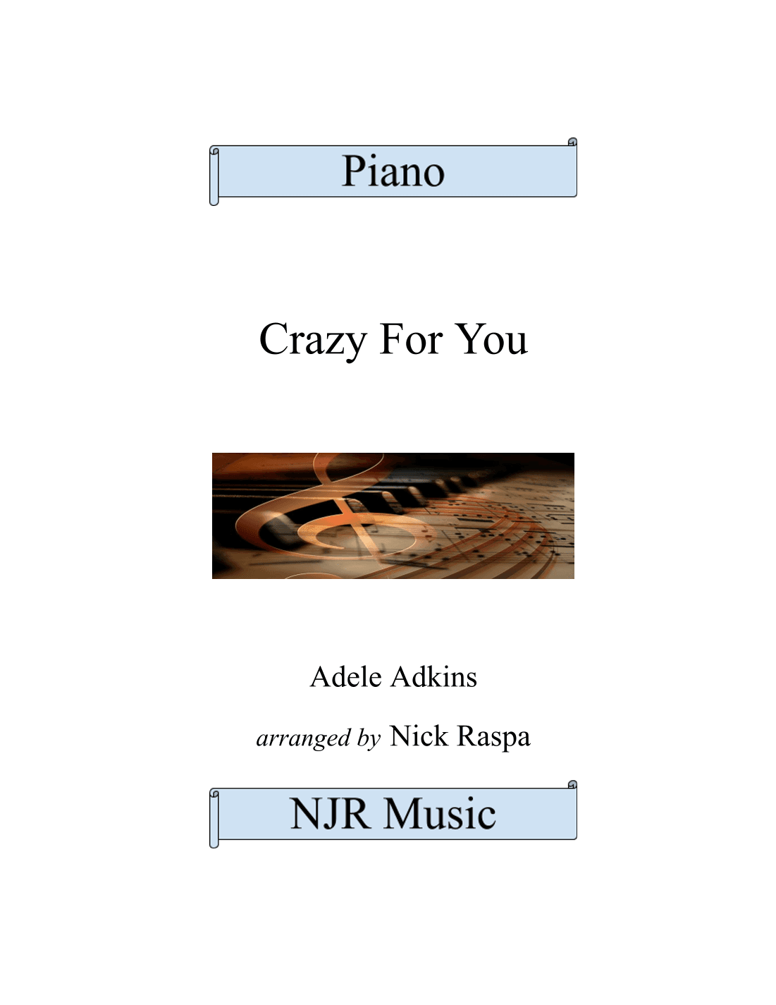 Crazy For You (arr. Nick Raspa)