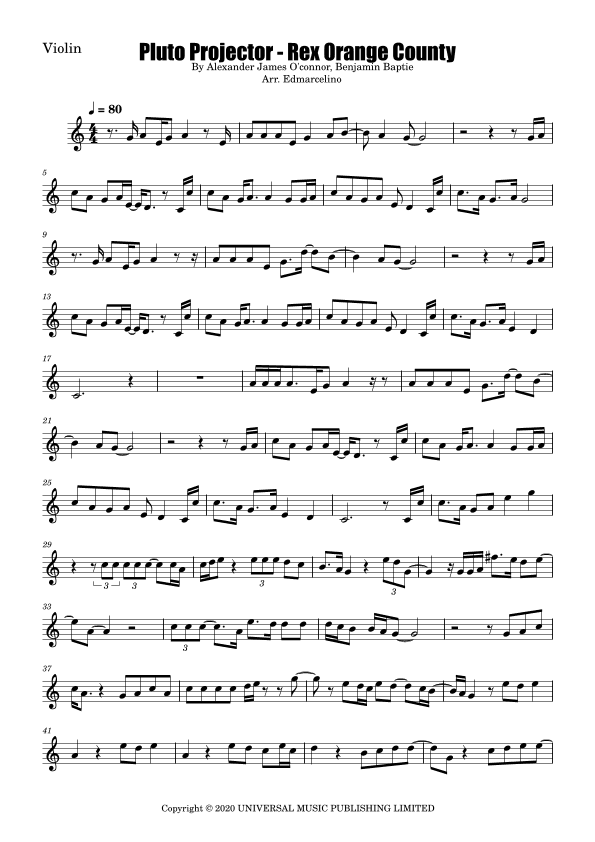 Pluto Projector (arr. Edmarcelino)