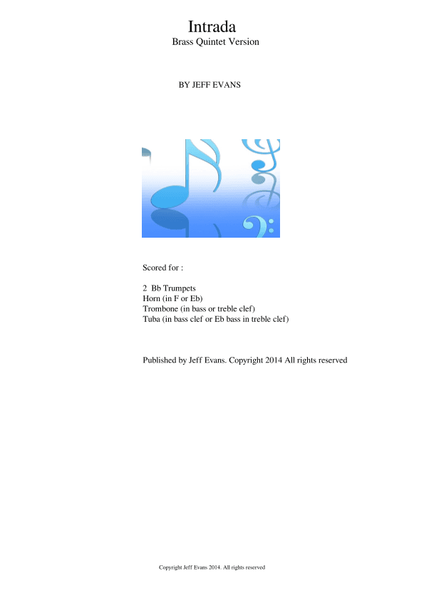 Intrada for brass quintet