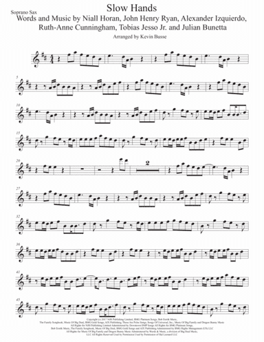 Slow Hands (arr. Kevin Busse)