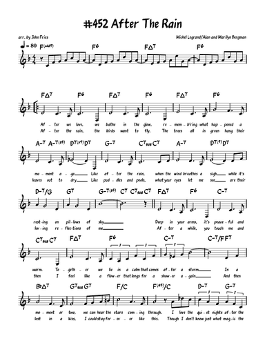 After The Rain (arr. John Fries)