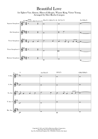 Beautiful Love (arr. Davi Rocha Campos)